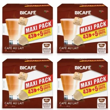 BICAFÉ Café con Leche 192 Cápsulas