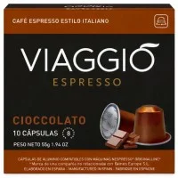 Cápsulas Viaggio Espresso sabor chocolate compatibles con Nespresso Original 10 cápsulas