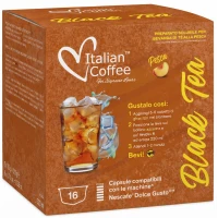 Italian Coffee bebida fría té negro con melocotón – Cápsulas Dolce Gusto