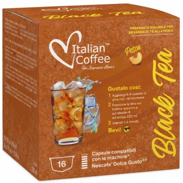 Té negro con melocotón frío – Dolce Gusto