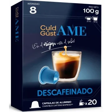 Descafeinado Cuidame 20 Capsulas Aluminio