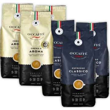 Occaffè Pack Degustación 6 kg | Espresso Classico + Crema e Aroma