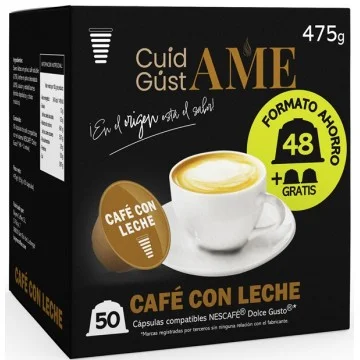 Cuidame Café con Leche x 50 | Cápsulas Dolce Gusto