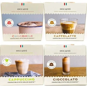 Kit Degustación 64 Cápsulas Dolce Gusto - Occaffe