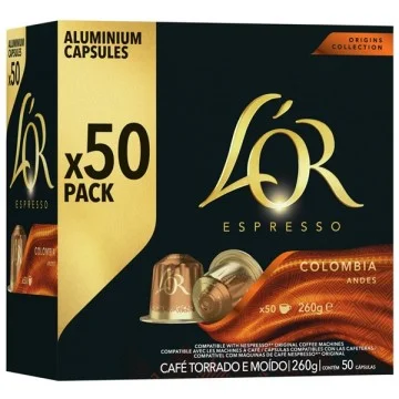 L`Or Espresso Colombia 50 Cápsulas Aluminio