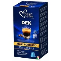 Cápsulas descafeinadas compatibles Nespresso - Caja 100 unidades