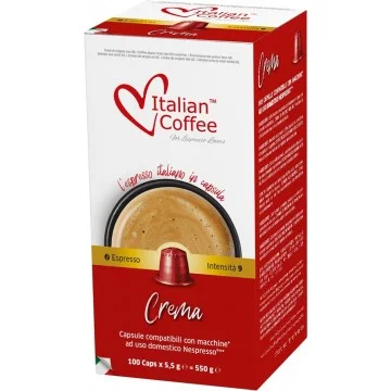 Crema – 100 Cápsulas Compatibles Nespresso